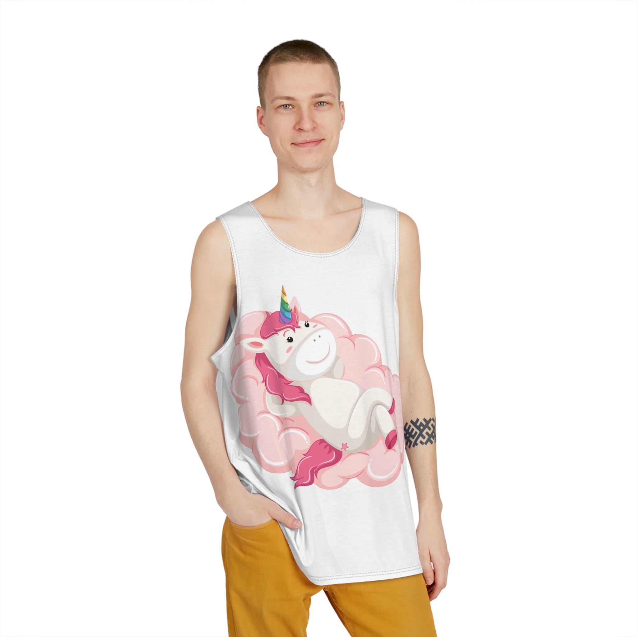Unicorns 80 Mens Tank Aop - Image 3