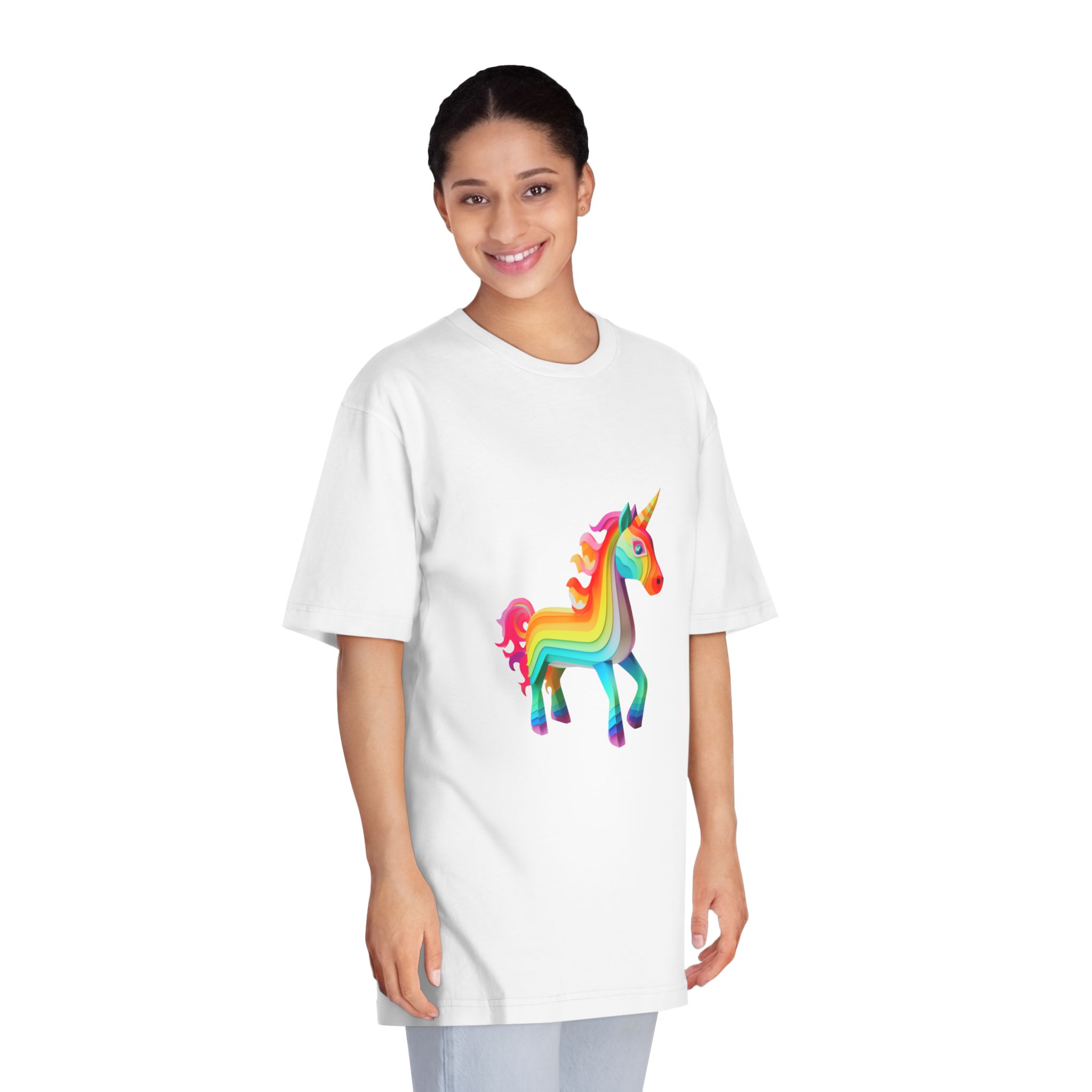 Unicorns 373 Unisex Classic Crewneck T Shirt - Image 3