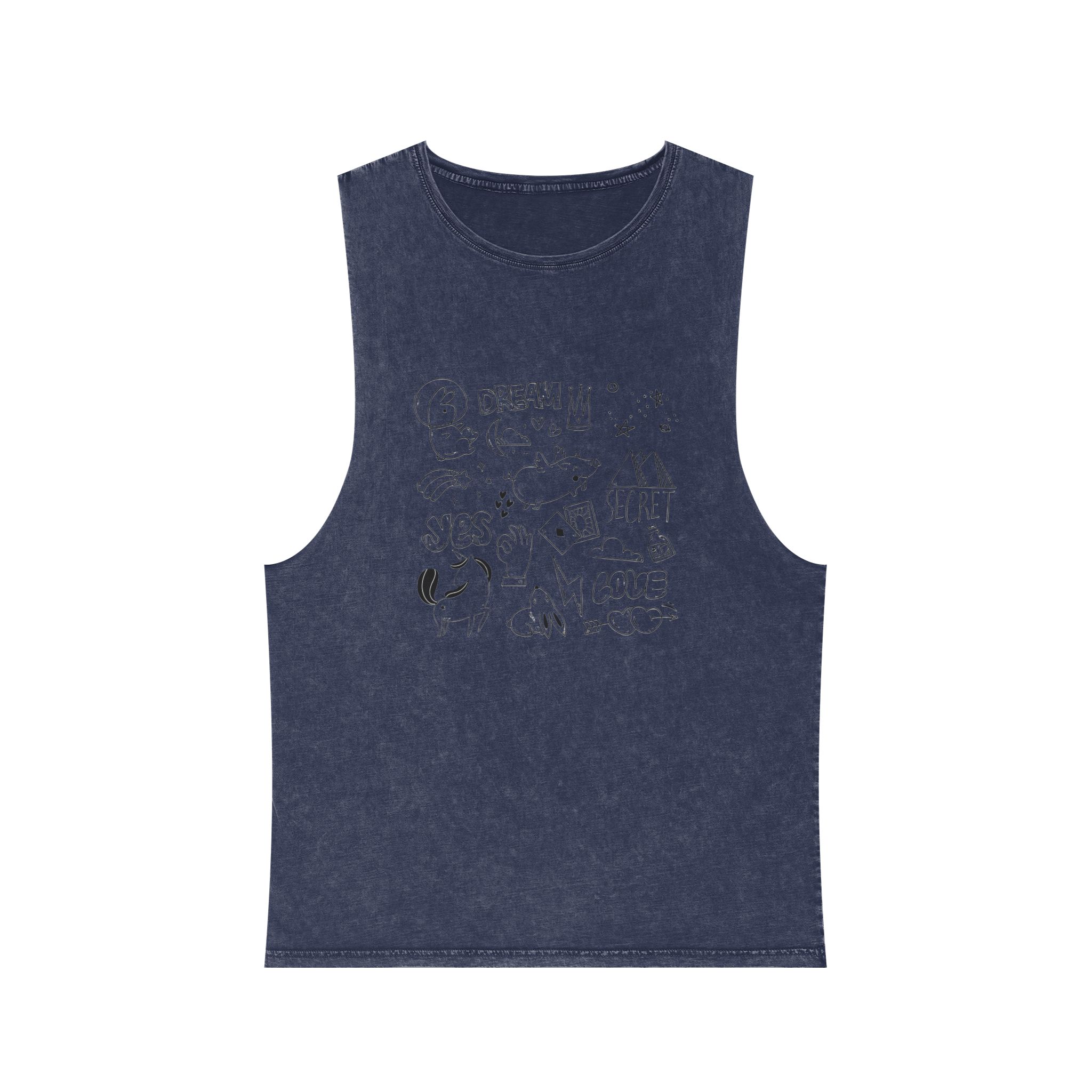 Unicorn V146 Unisex Stonewash Tank Top - Image 13