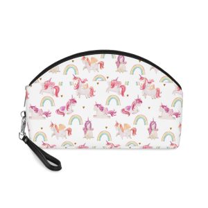 Watercolor Unicorns Seamless Pattern Magical Fantasy Character Fotor Bg Remover 20231203171217 Makeup Bag