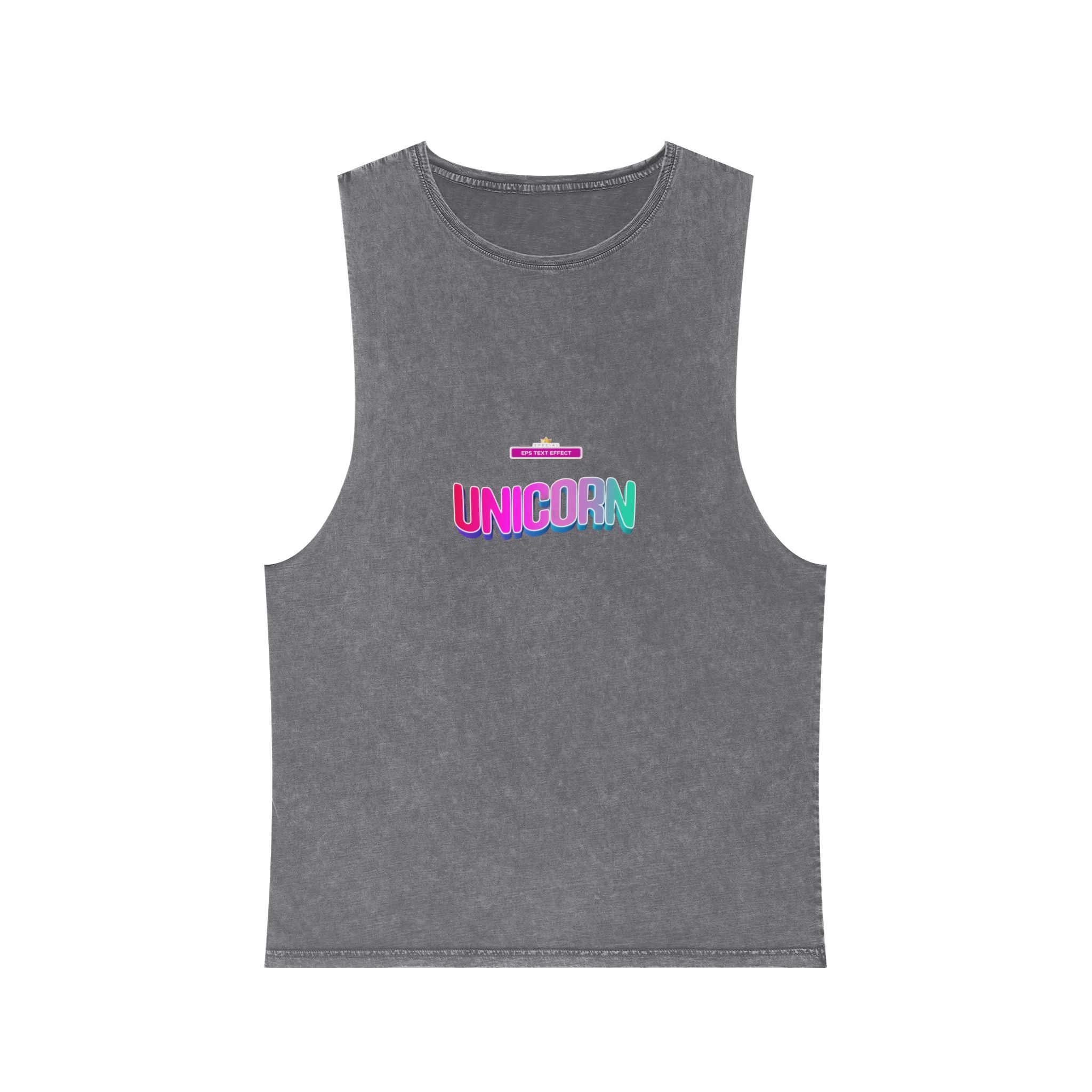 Unicorn Colors Unisex Stonewash Tank Top - Image 9