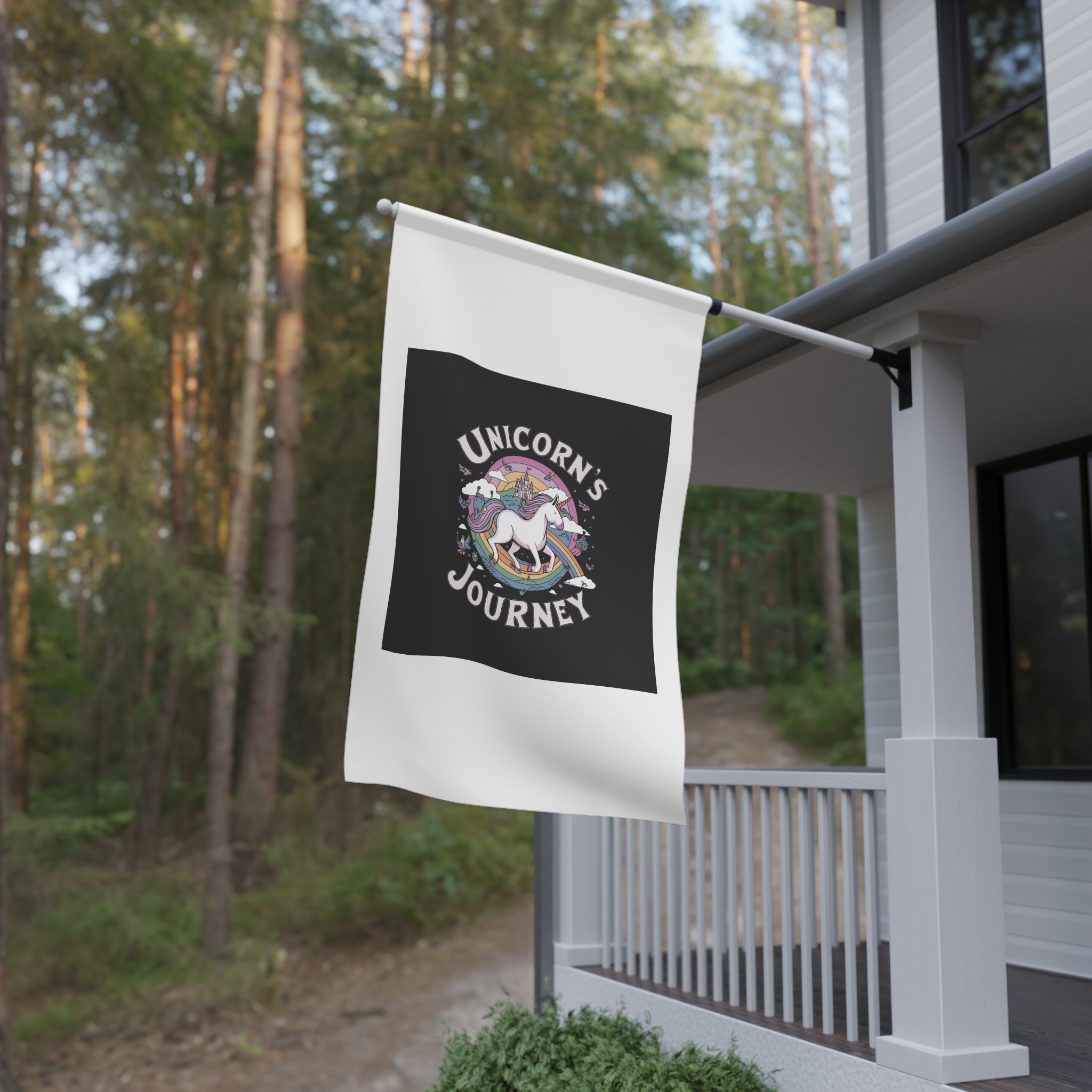 Unicorn Has Rainbow Its Back House Banner - Image 4