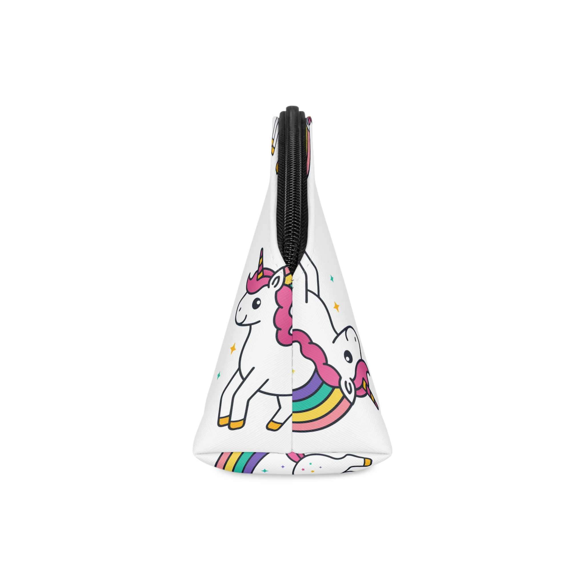 Unicorn Coloring Page Hand Drawing Illustration Children Makeup Bag - Image 4