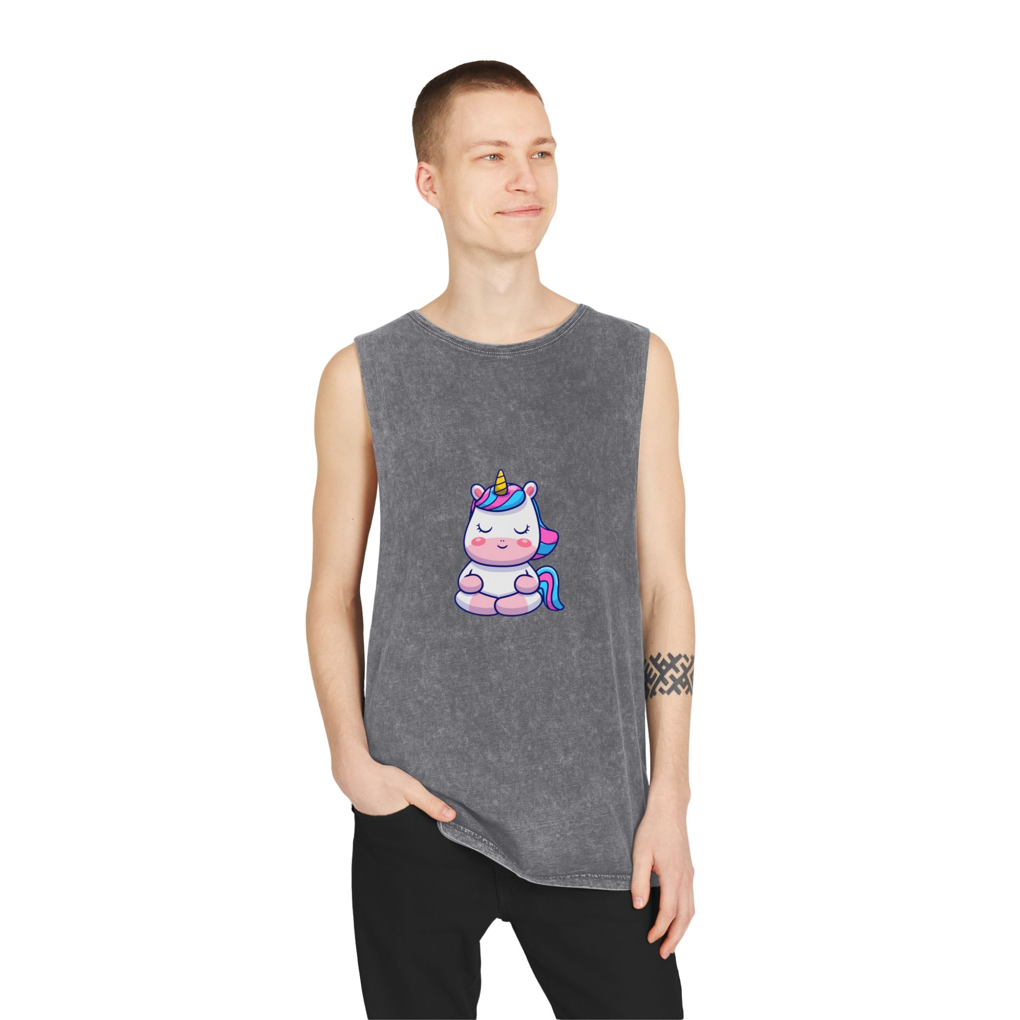 Unicorn V507 Unisex Stonewash Tank Top - Image 11
