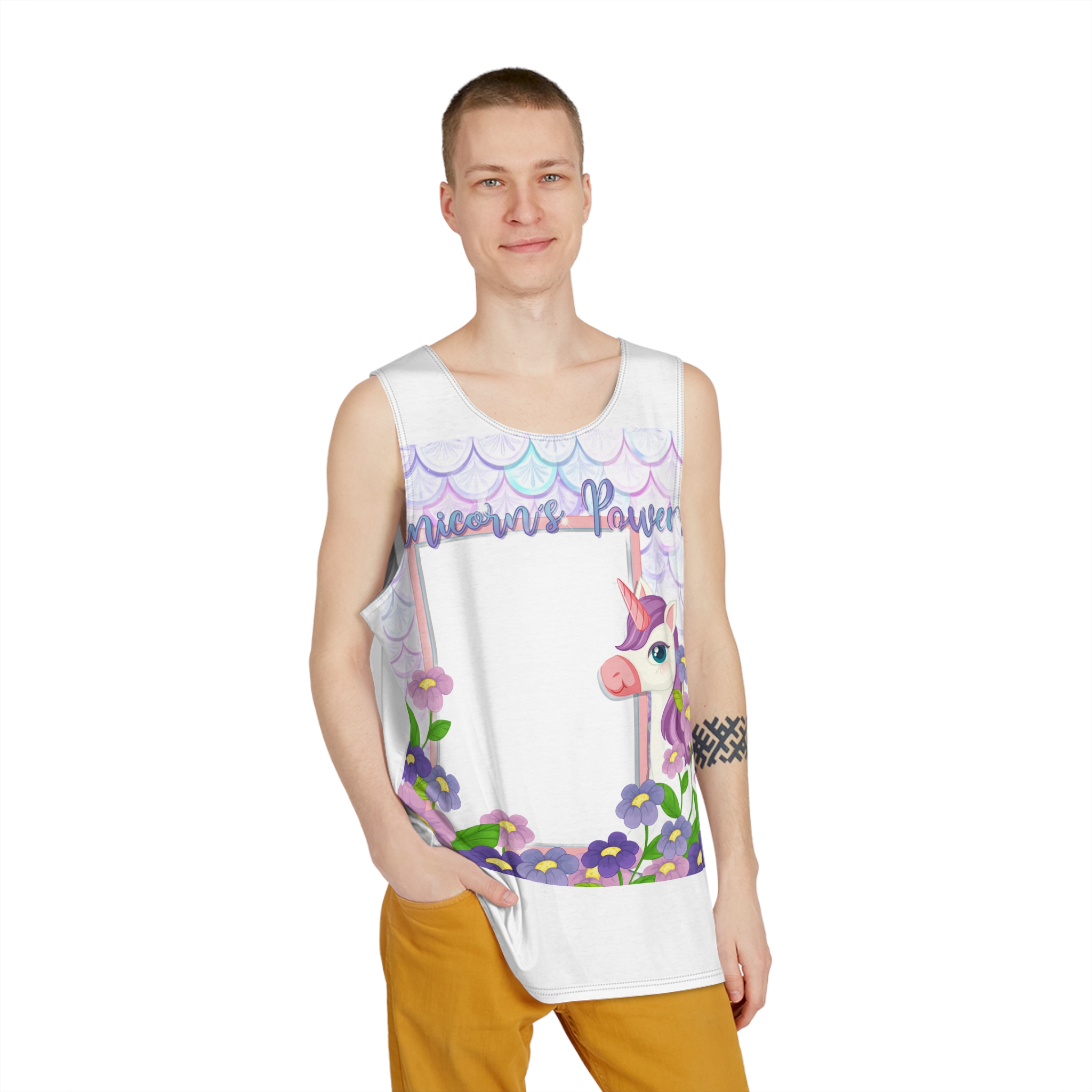 Unicorn V613 Mens Tank Aop - Image 3