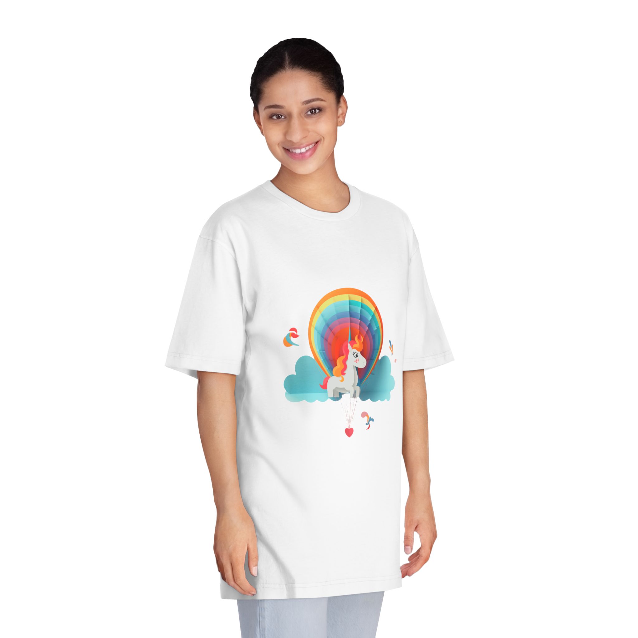 Unicorns 347 Unisex Classic Crewneck T Shirt - Image 3