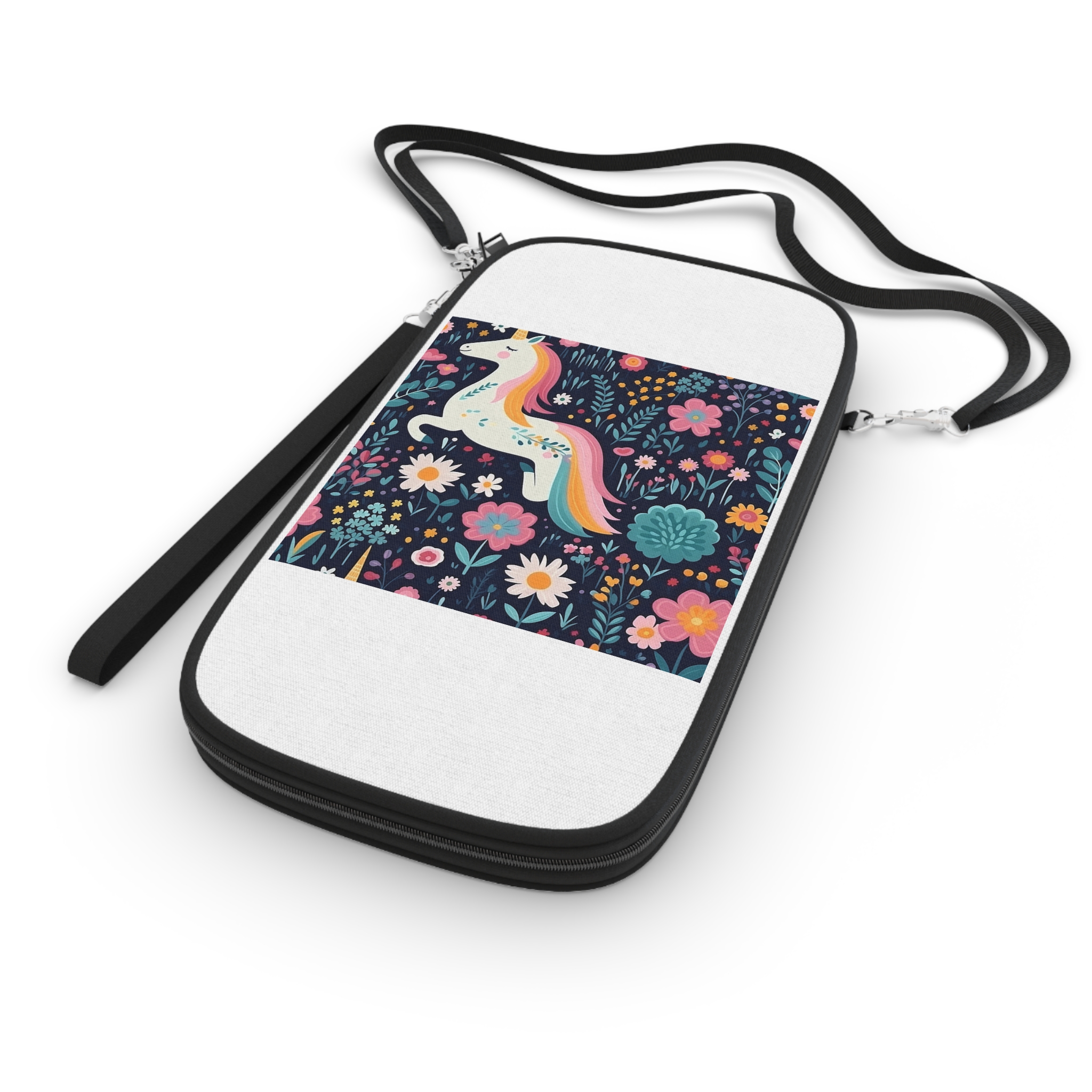 Childish Seamless Pattern Background With Colorful Unicorns (1) Passport Wallet - Image 3