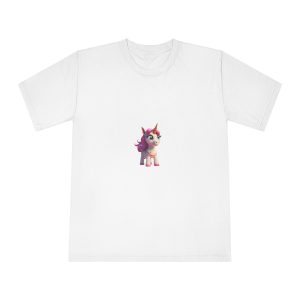 Colorful Cartoon Animated 3d Unicorn Children (8) Unisex Classic Crewneck T Shirt
