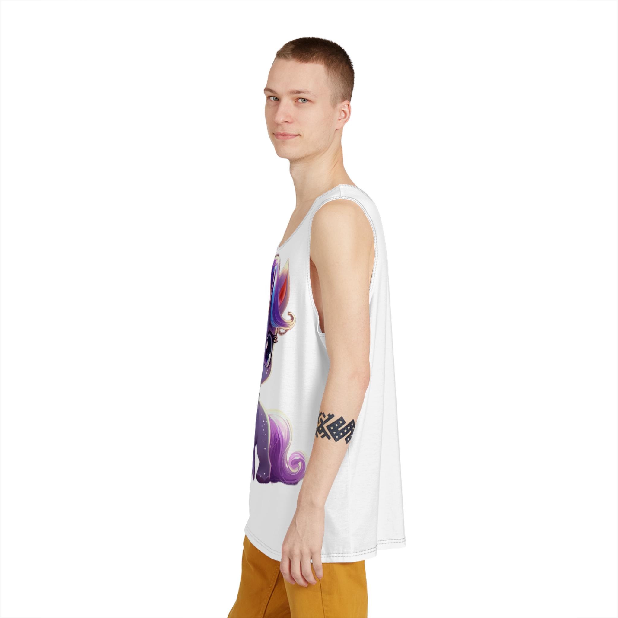 Beautiful Cute Baby Unicorn (6) Mens Tank Aop