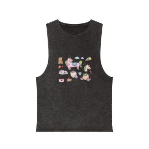 Unicorn V537 Unisex Stonewash Tank Top
