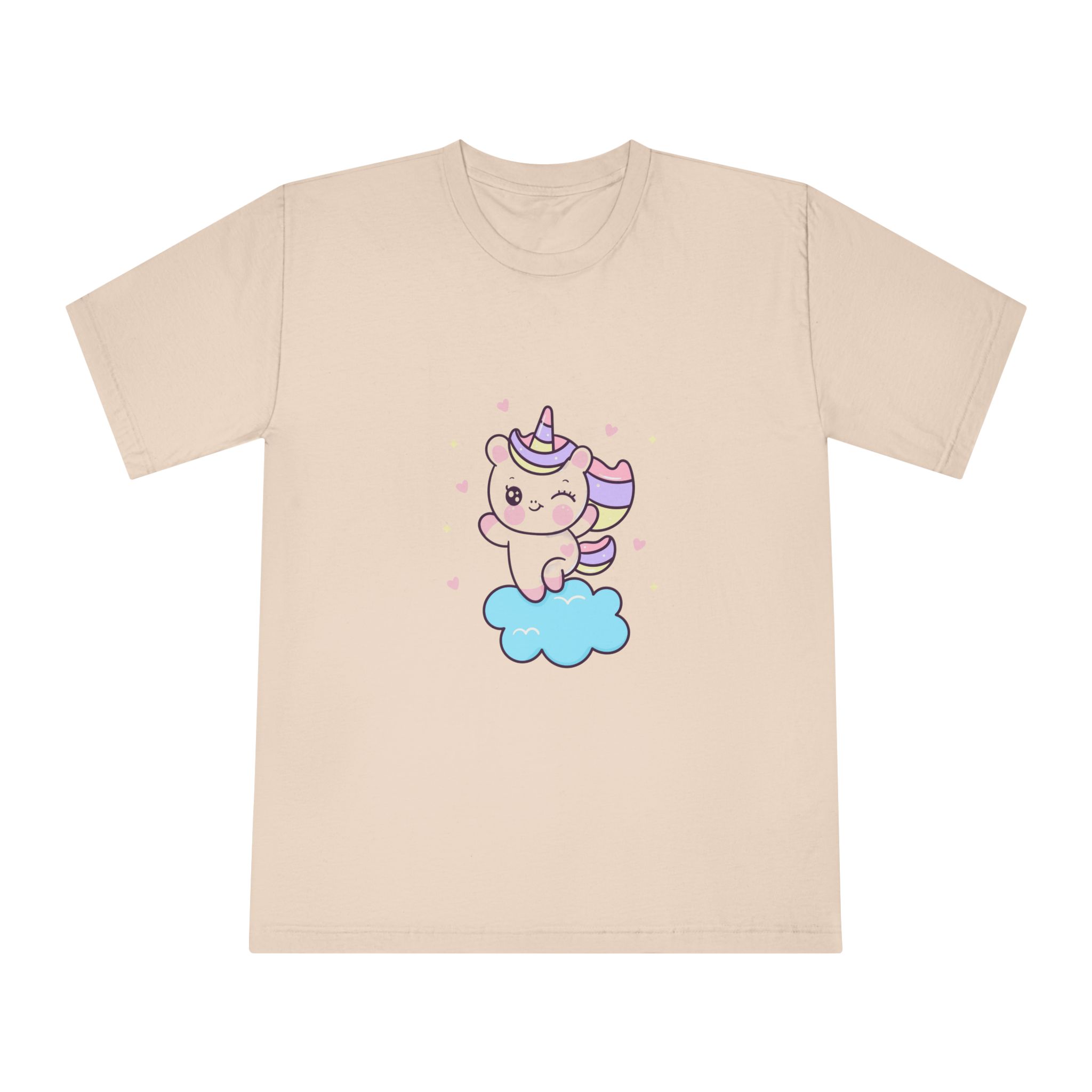 Unicorn Cloud Kawaii Animal Cartoon Fairytale Character Unisex Classic Crewneck T Shirt - Image 9