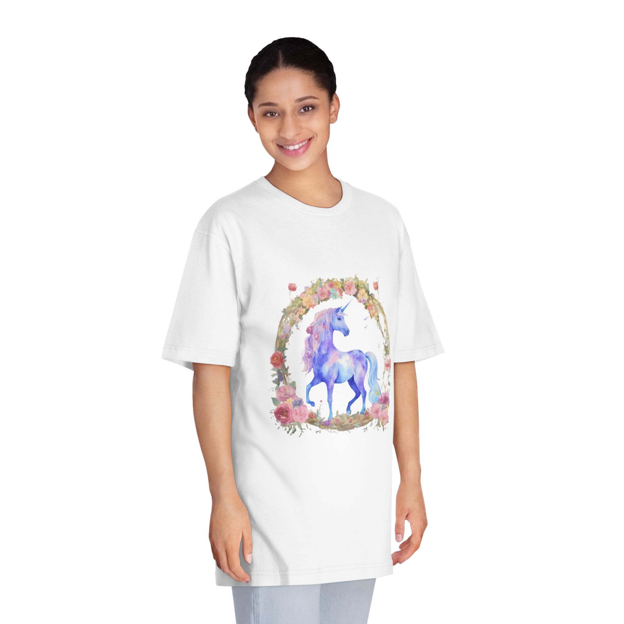 Unicorns 402 Unisex Classic Crewneck T Shirt - Image 3