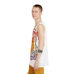 Cool Cartoon Hand Drawn Magic Horse With Lettering Worry Be Unicorn Vector Illustration Mens Tank Aop