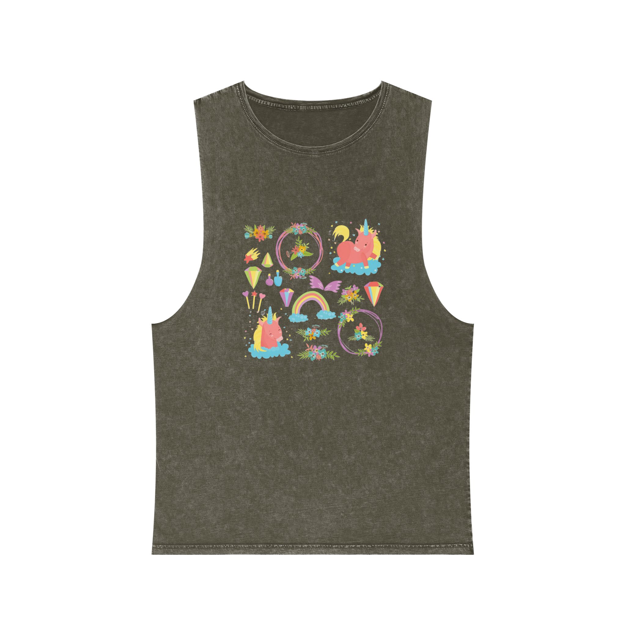 Unicorn V365 Unisex Stonewash Tank Top - Image 5