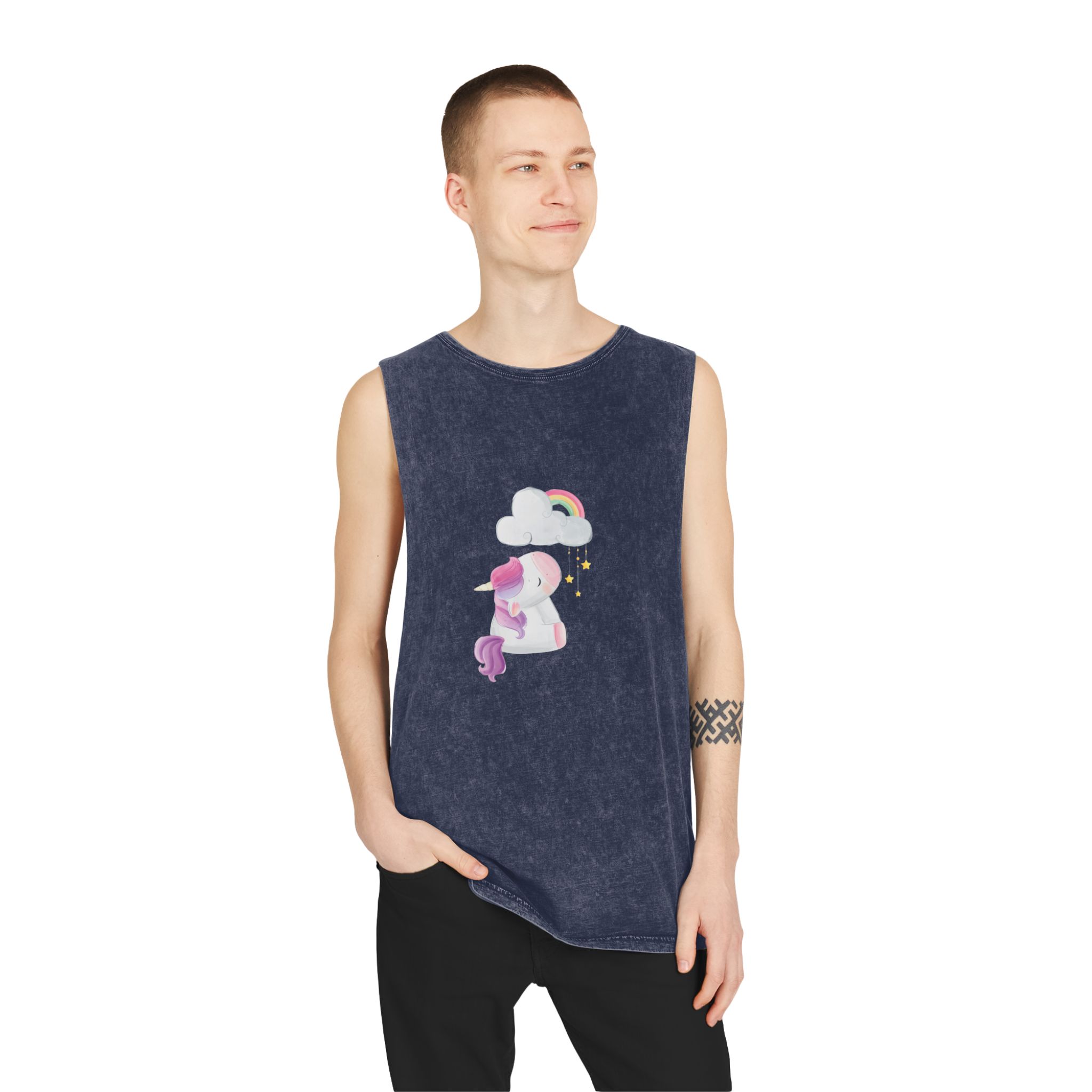 Unicorn V401 Unisex Stonewash Tank Top - Image 15