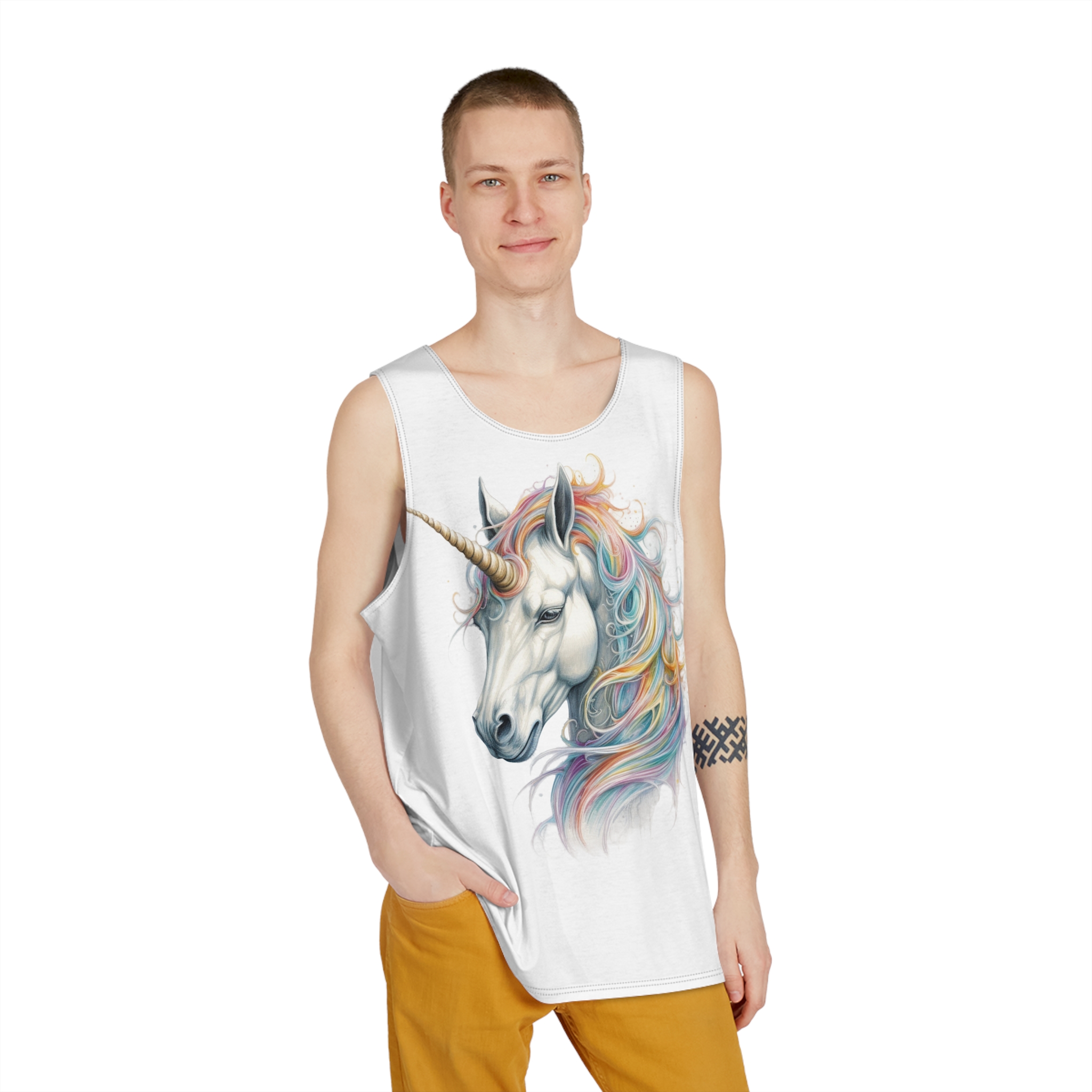 Unicorns 377 Mens Tank Aop - Image 3
