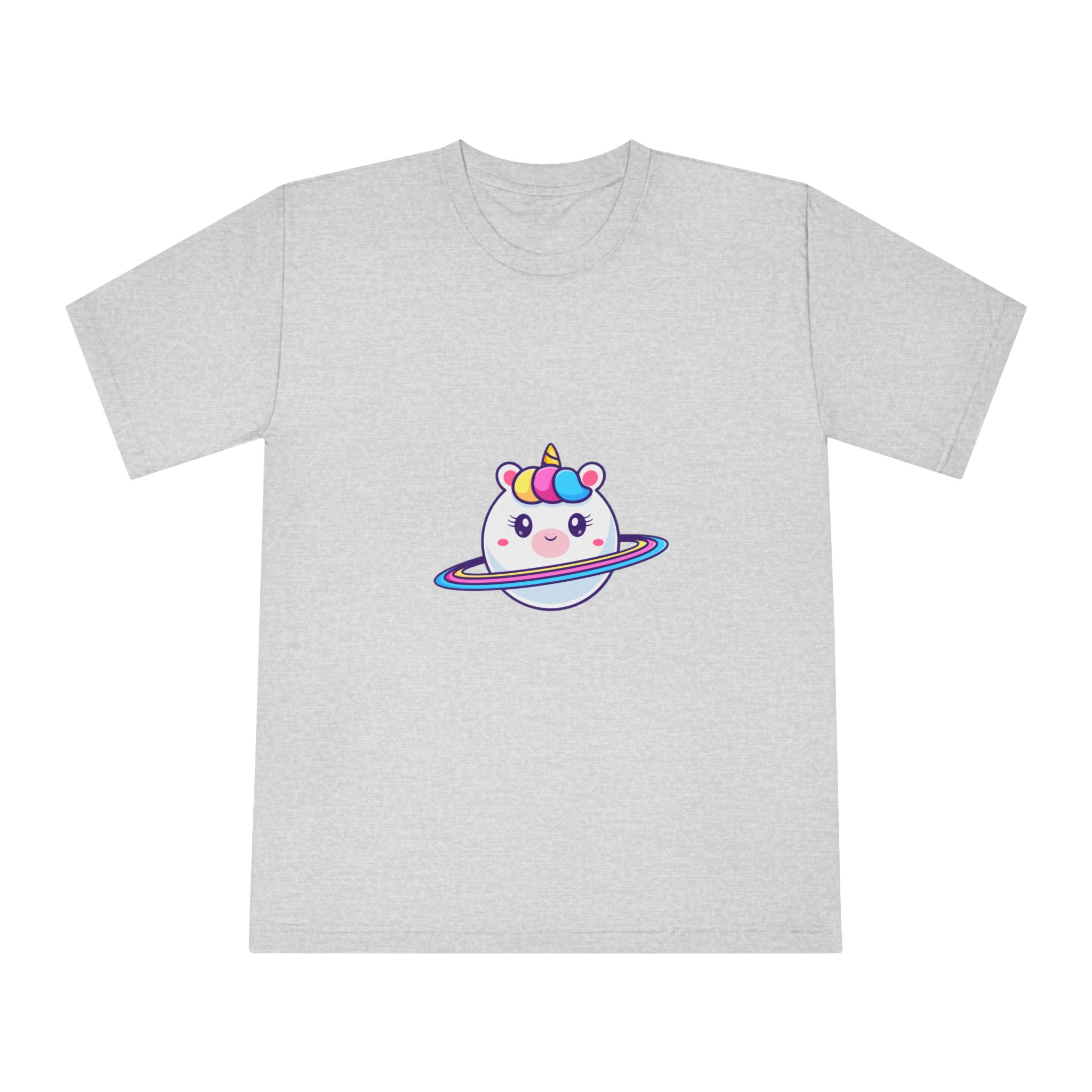 Cute Unicorn Planet Unisex Classic Crewneck T Shirt - Image 13