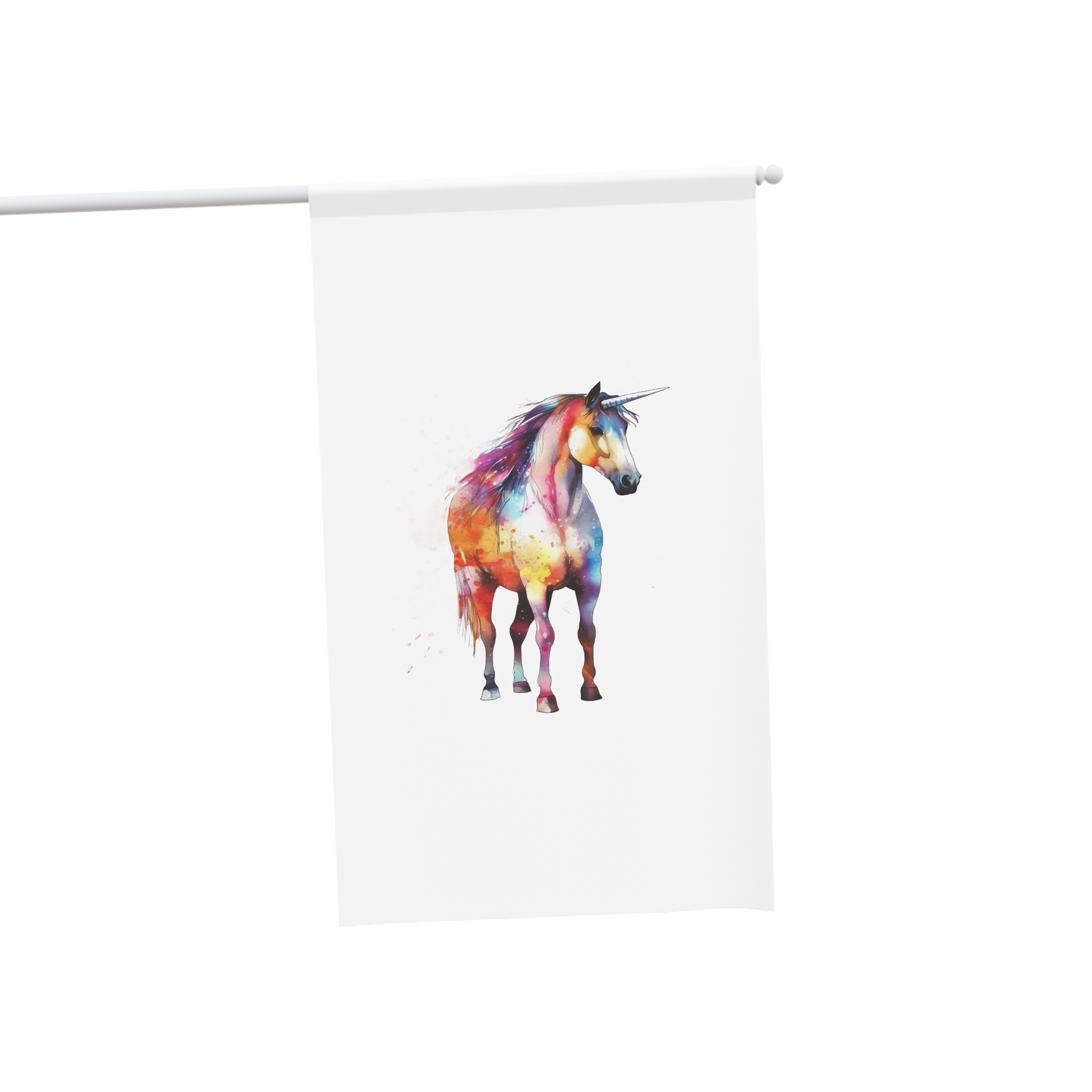 Unicorn With Rainbow Mane Tail House Banner - Image 3
