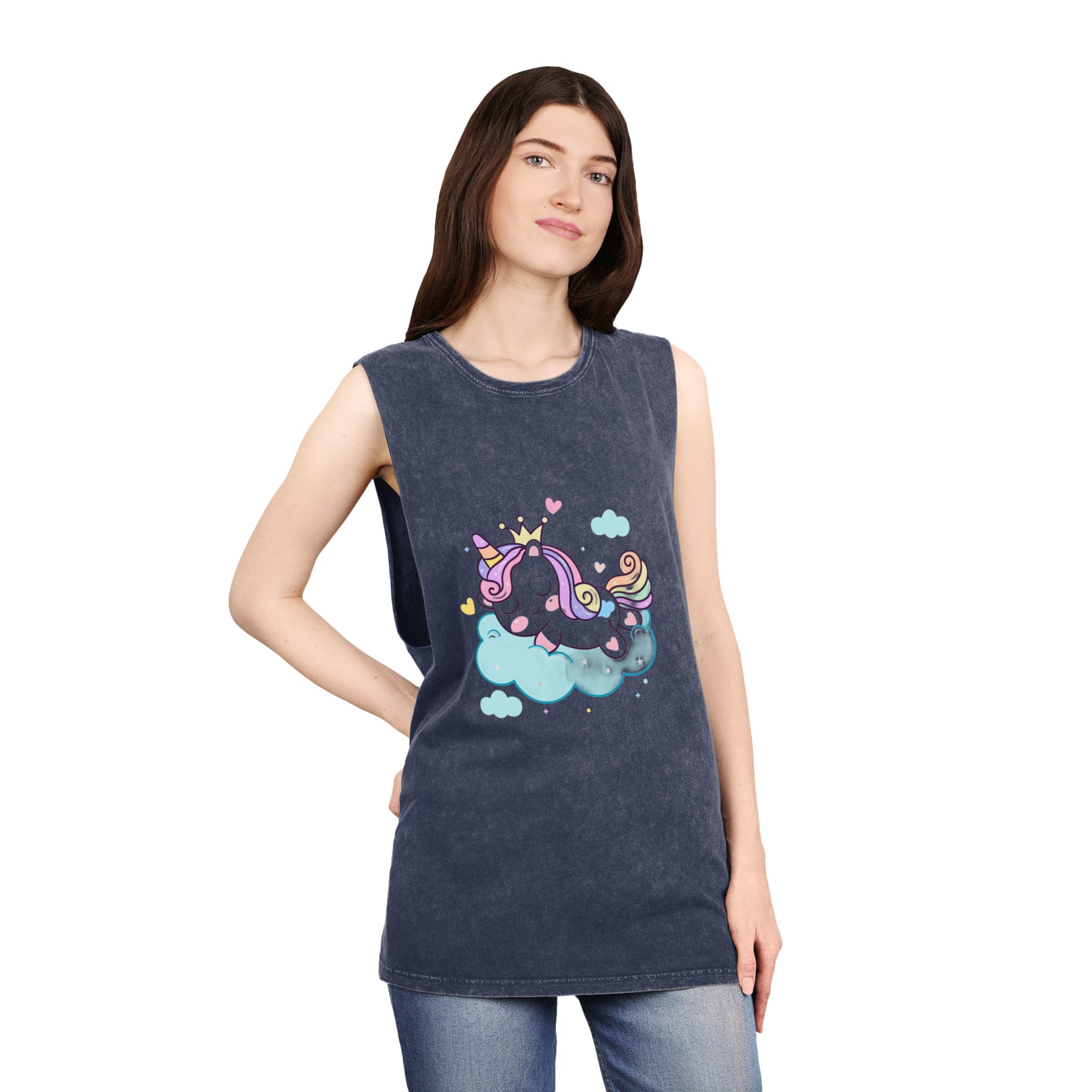 Unicorn V381 Unisex Stonewash Tank Top - Image 16
