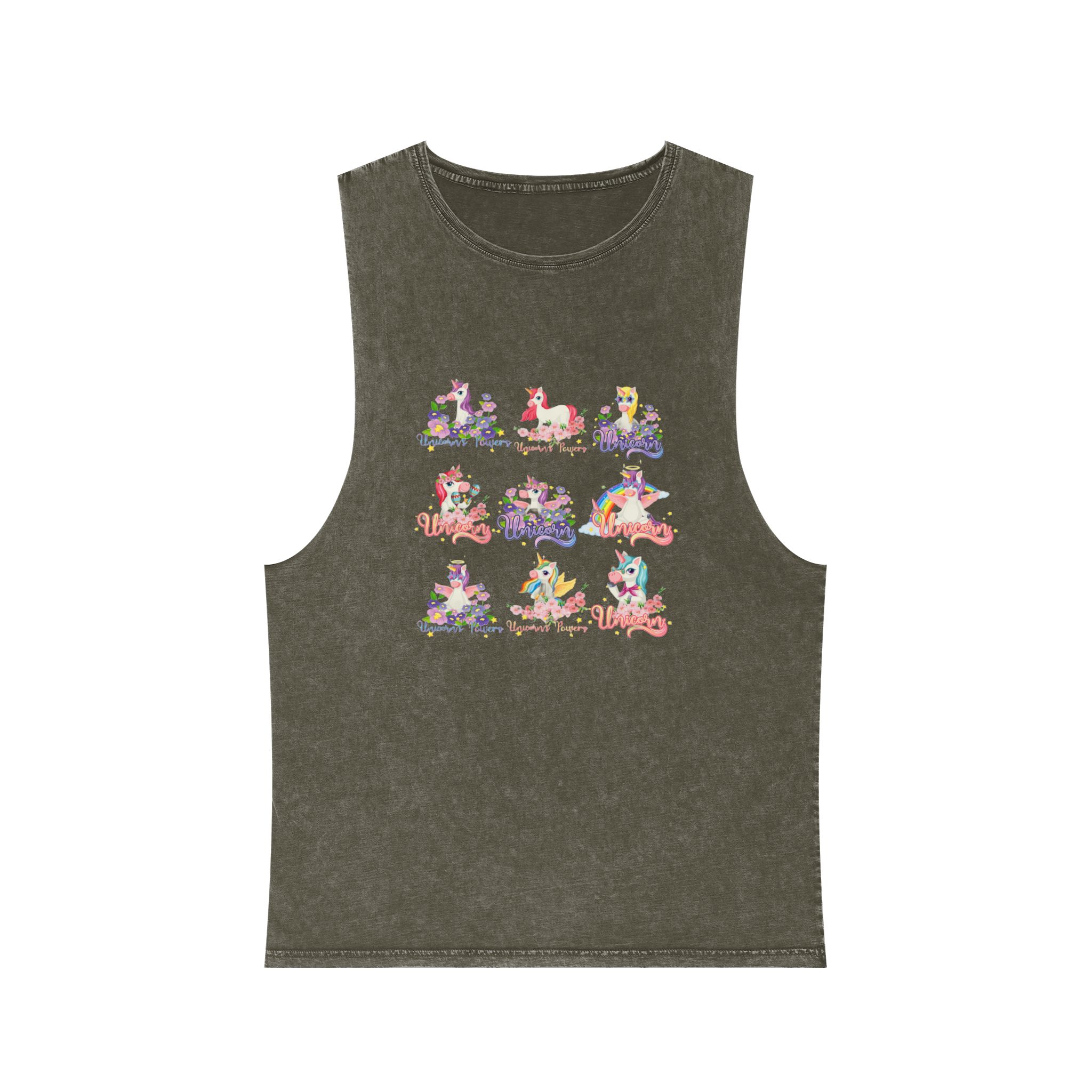 Unicorn V470 Unisex Stonewash Tank Top - Image 5